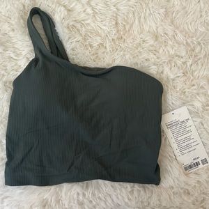 Lululemon Ribbed Nulu Asymmetrical Yoga Tank Top
